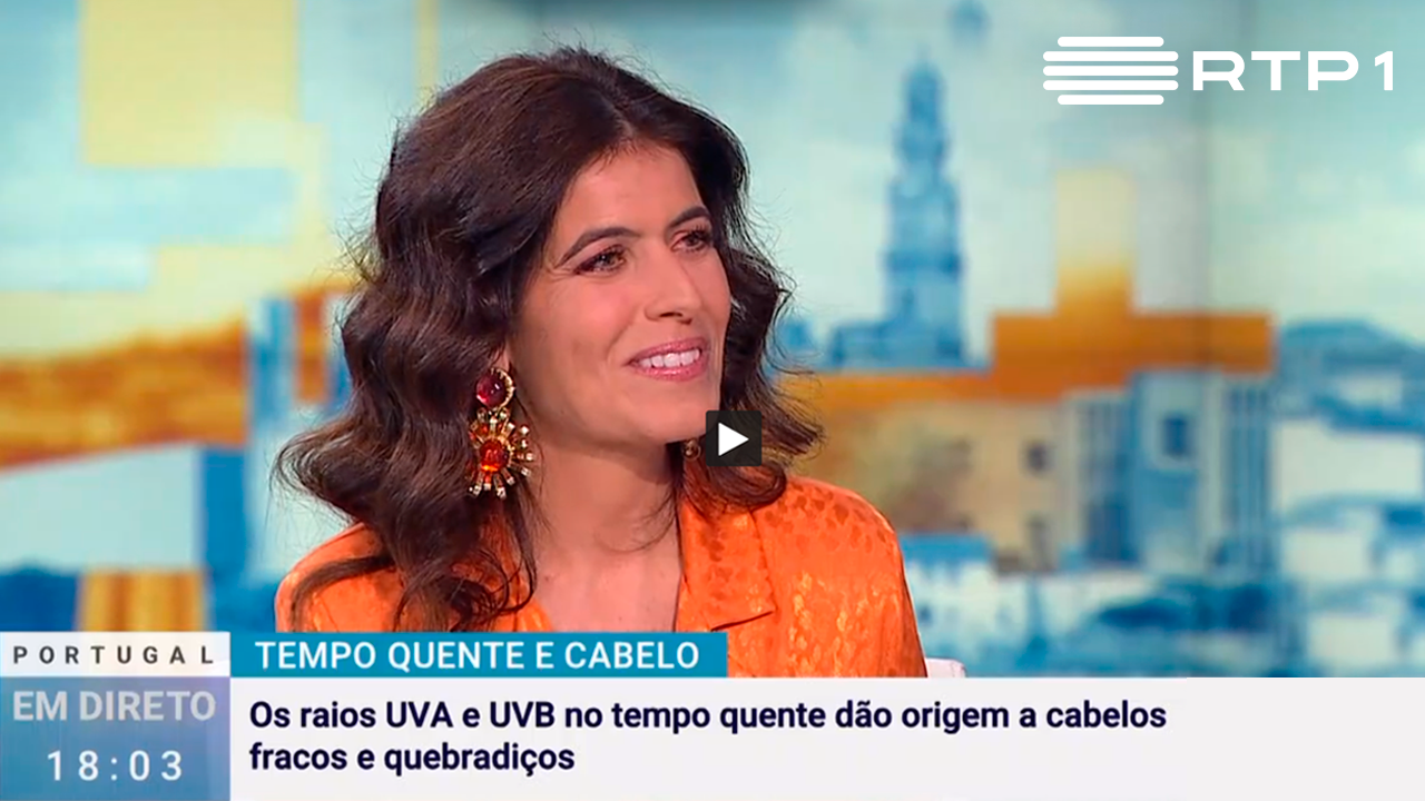Insparya em destaque na RTP1 - Dra Joana Coutinho fala sobre cuidados de cabelo no verao e alopecia.