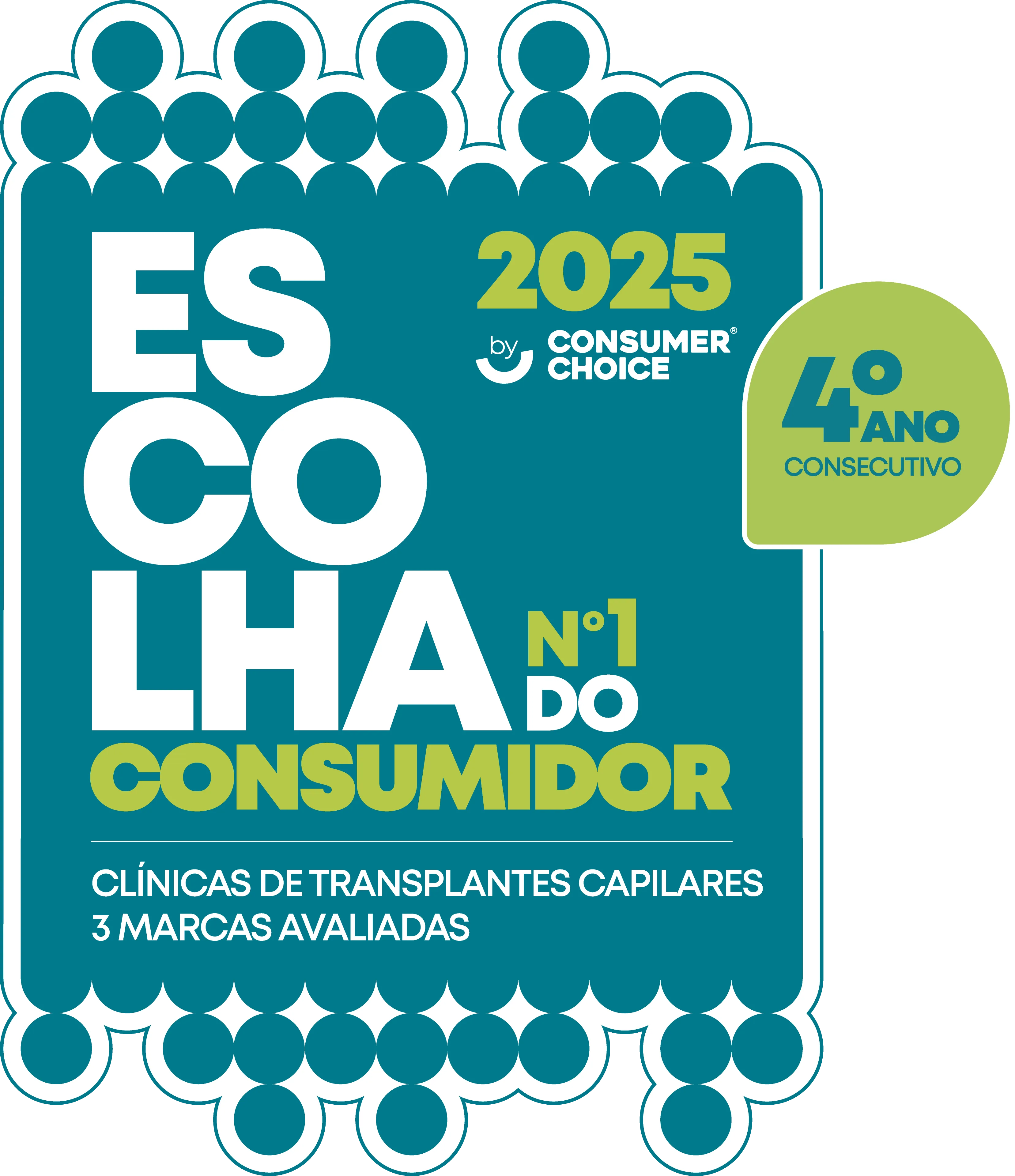 Insparya 4º Ano Consecutivo Prémio Escolha do Consumidor - Saúde Viável melhor empresa na categoria Transplante Capilar